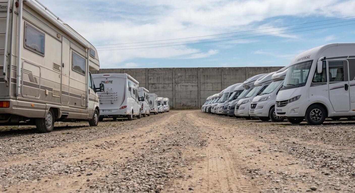 Hivernage de camping-cars